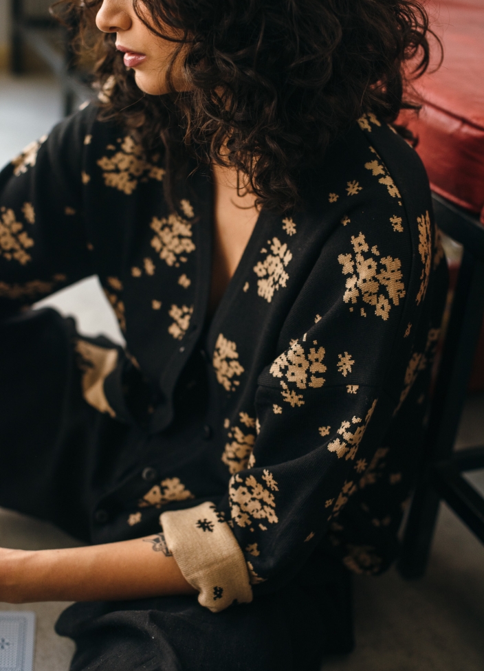 reedición | margot cardigan negro