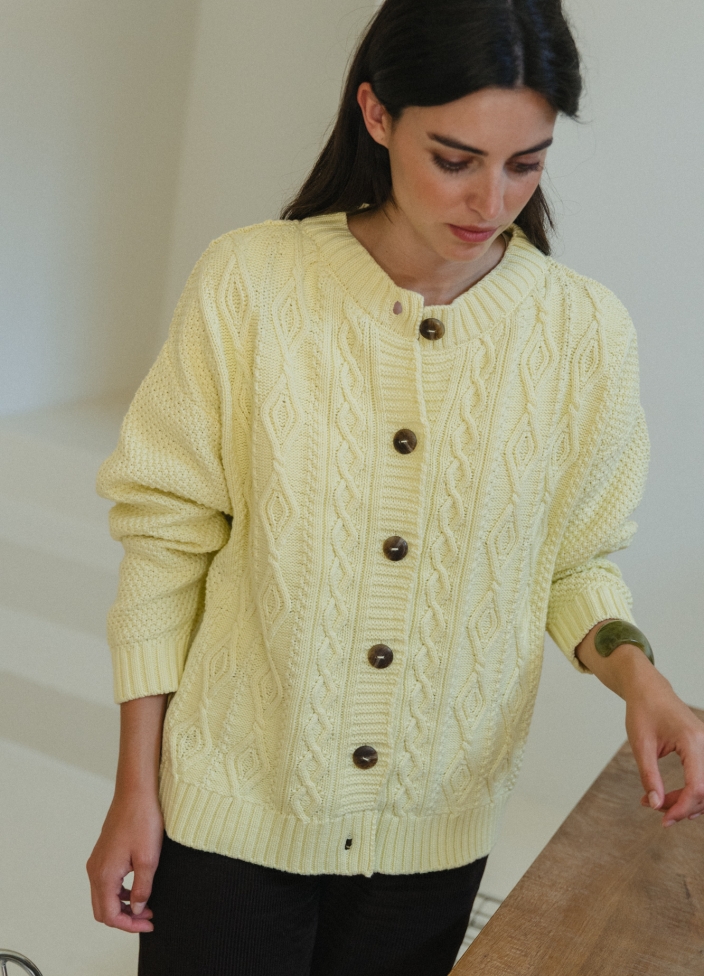 palomitas cardigan limoncello