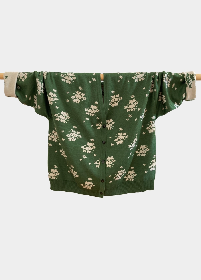 reedición | margot cardigan hierbabuena