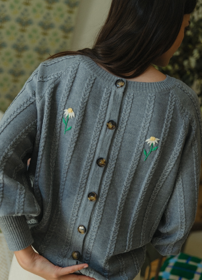 trenzas cardigan sombra