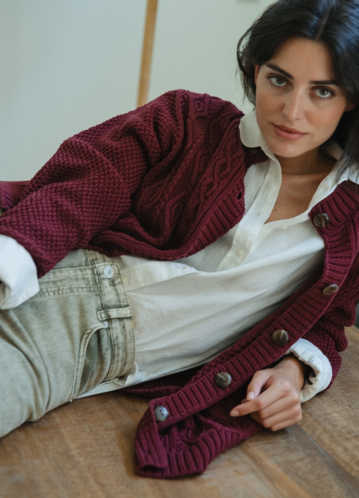 palomitas cardigan cereza