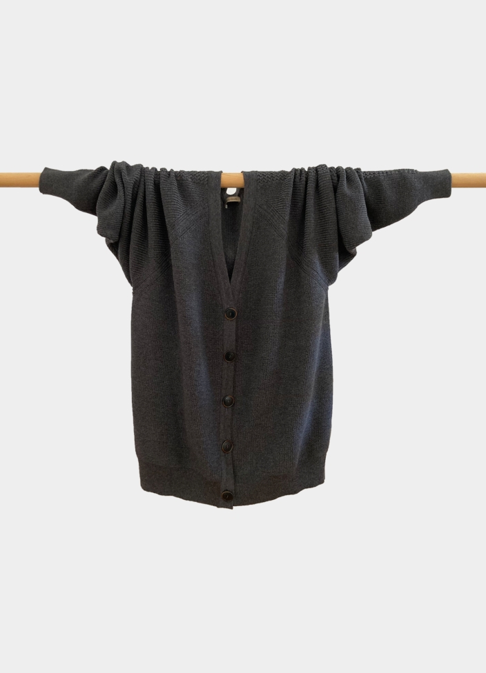 reedición | calma cardigan antracita