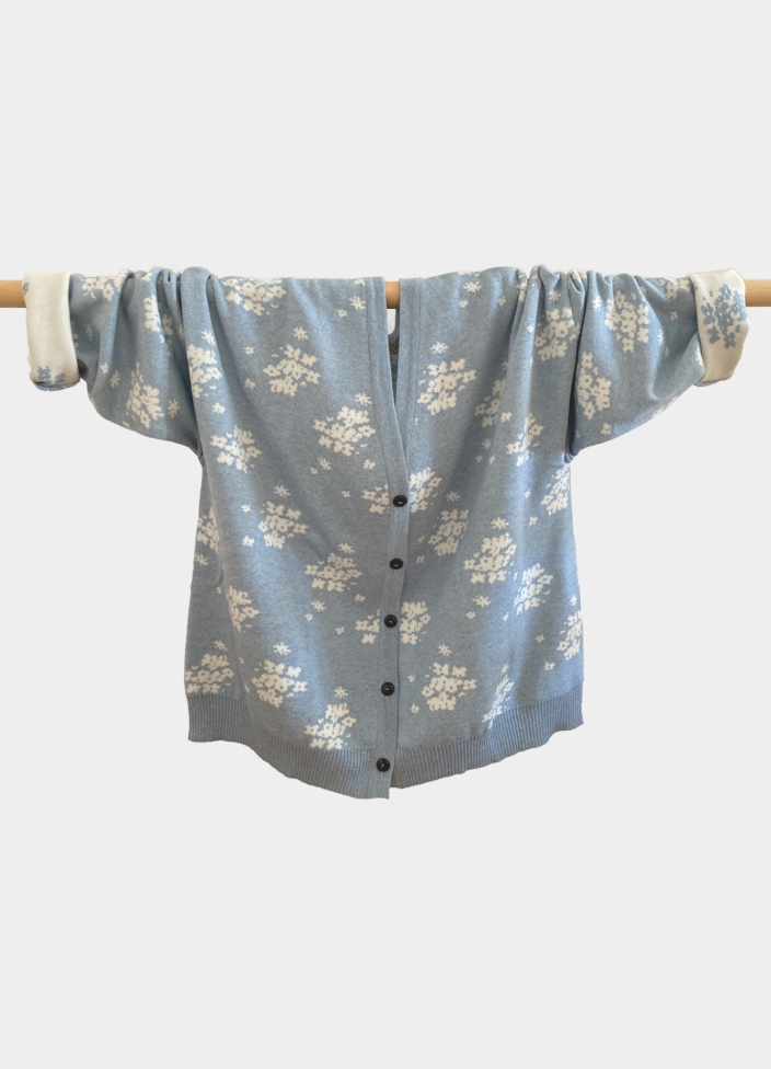 reedición | margot cardigan cielo