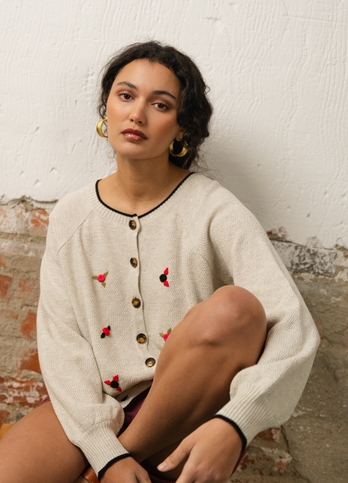 oaxaca cardigan perla