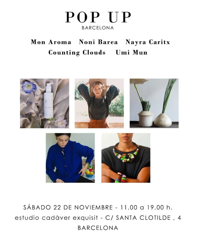 Muchísimas ganas de este sábado en Barcelona. Esta vez, adelantando unos días los descuentos de la próxima semana a todas las que vengáis a vernos.

Siempre es un placer, os esperamos allí.